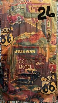 Banner - vlajka - prapor Route 66 - silniční leták 90x150 cm