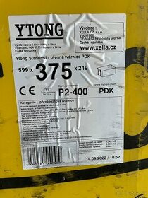 YTONG Standard PDK 375 tvárnice P2-400 375x249x599