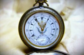 Kapesní hodinky švýcarské stříbrné J.P.CUIVRE