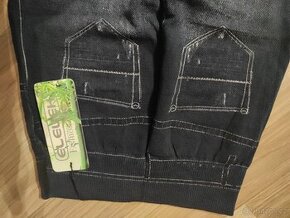 Elastické kalhoty styl otrhané jeans