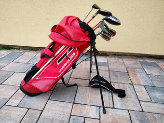 Dětský golfový set+sw+FW+ putter MKids LH 8–10 let Inesis