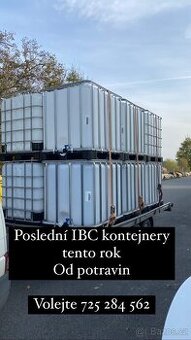 Ibc kontejner, 1000 litrový nádrž, retenční nádoba, sud 1000