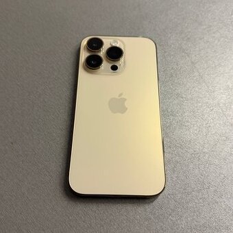 iPhone 14 Pro 256GB zlatý, jako nový bez škrábance
