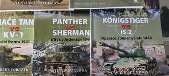Knihy tanky Tiger , Panther , Kv-1 , Sherman ....