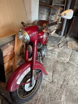 Jawa–ČZ 250 ccm (1957) – původní stav, exportní verze