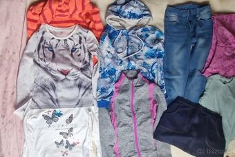 NÁDHERNÉ OBLEČENÍ, KVALITNÍ BAVLNA, VEL 134-140, PC VYSOKÁ