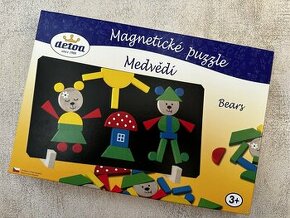 magnetické puzzle Detoa medvědi