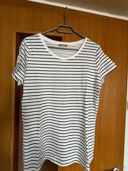 Bavlněné tričko s krátkým rukávem- proužek ORSAY - M
