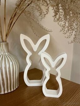 2 ks minimalistické dekocace zajíčci / 349,- NOVÉ