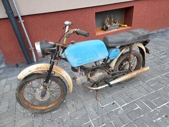 Jawa 23 Mustang bez TP, modrý původní 3.