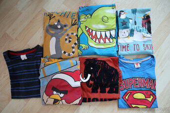 Chlapecká trika s dlouhým rukávem vel. 122/128