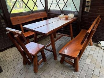 Set zahradního nábytku z masivu