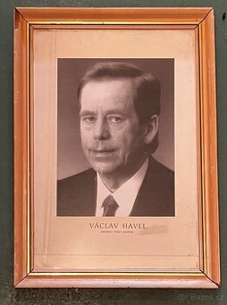 Václav Havel - starý školní obraz