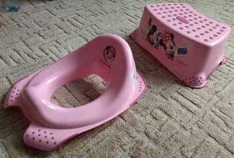 nové dětské sedátko na záchod a stolička