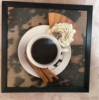 Foto obraz káva se šlehačkou