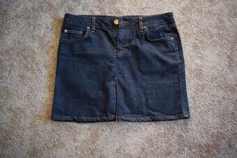 Mini riflová sukně, sukýnka Zara S/36