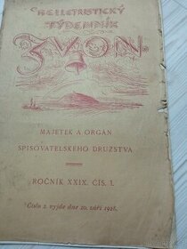 Relletristicky týdenník Zvon 1928-29