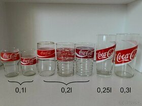Coca-Cola staré skleničky