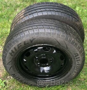 2x letní pneu s disky 165 / 70 R13 na VW, Fabia, Seat