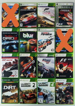 Závodní hry na Xbox 360