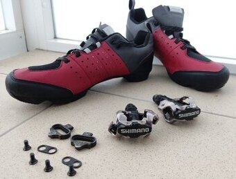 ✦ Nášlapné pedály Shimano M520 SPD + tretry GRVL 500 🚴♂️ - 1