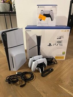 Sony Playstation 5 + dva ovladače + dock + záruka
