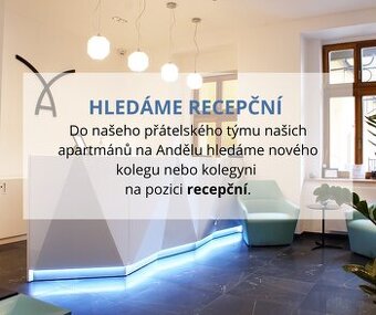 Recepční apartmánů na Andělu