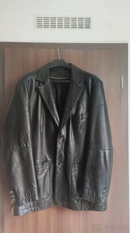 prodám nenošené pánské kožené černé sako vel XL- XXL - 1