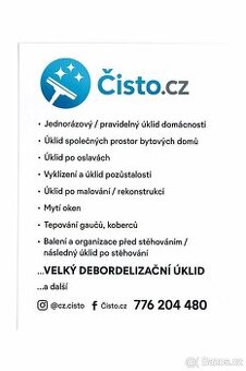 ÚKLIDOVÉ SLUŽBY Čisto.cz