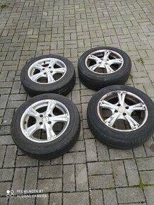 Alu kola 4x100 r15 a letní pneu 185/60 r15