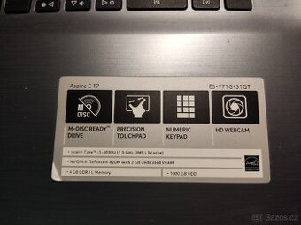 Acer E17 (E5-771 serie) - displej a klávesnice / zamluveno