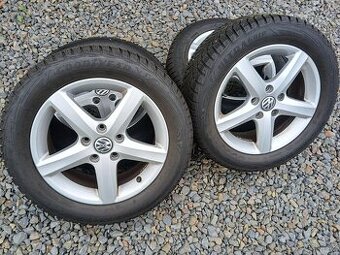 ALU kola,sada,originál VW,ASPEN,205/55 R16,5x112,9/8mm