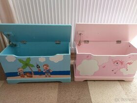 Dětská truhla růžová