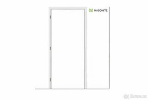 Obložky-Zárubeň Hladká Bílá DOORNITE 80 CM 95-115 MM
