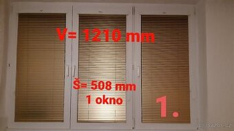 Žaluzie vnitřní-interiérové +síta do oken 