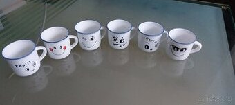 NOVÉ Sada 6 keramických šálků