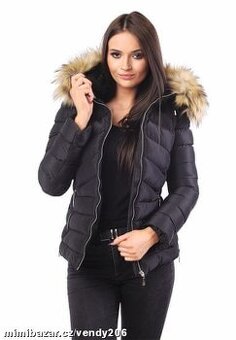 MISSFOFO zimní bunda vel. S, tm. modrá, nová,