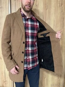 Podzimní béžový pánský kabát - NOVÝ