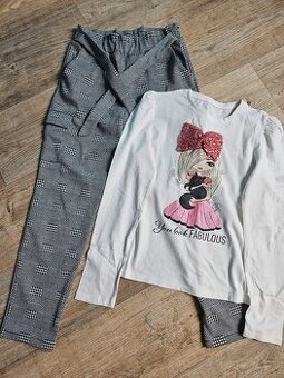 Krásné dívčí oblečení vel.140 jednou nošené