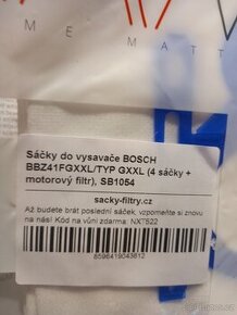 Sacky do vysavace BOSCH vysoce kvalitni neporusena baleni