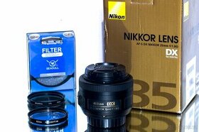 Nikon AF-S 35mm 1:1,8 G + UV + CPL filtr TOP STAV