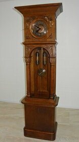Starožitné podlahové hodiny FMS r 1890-UNIKÁT - 1