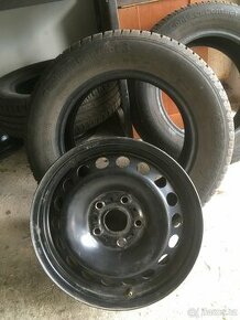 Ocelové disky 15” VW Golf a letní pneu