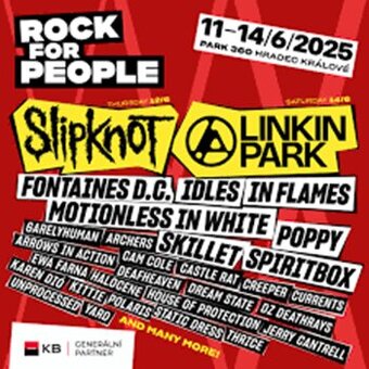 2 Vstupenky na festival Rock for People 2025