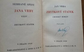Sebrané spisy Jana Vrby - Zbytkový statek