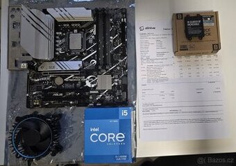 MB Asus Prime b760m-a wifi a CPU i5 12600k z zaruce