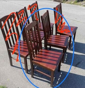 S DOVOZEM masivní dřevěné židle kuchyňské jídelní