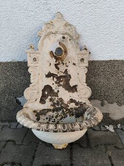 Starožitná litinová výlevka, umyvadlo - 1