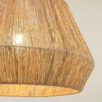Designové jutové stropní stínidlo(lustr) Kave Home Crismilda