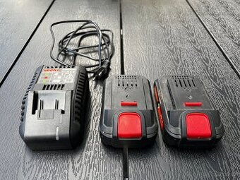 2x baterie 20V + nabíječka HECHT